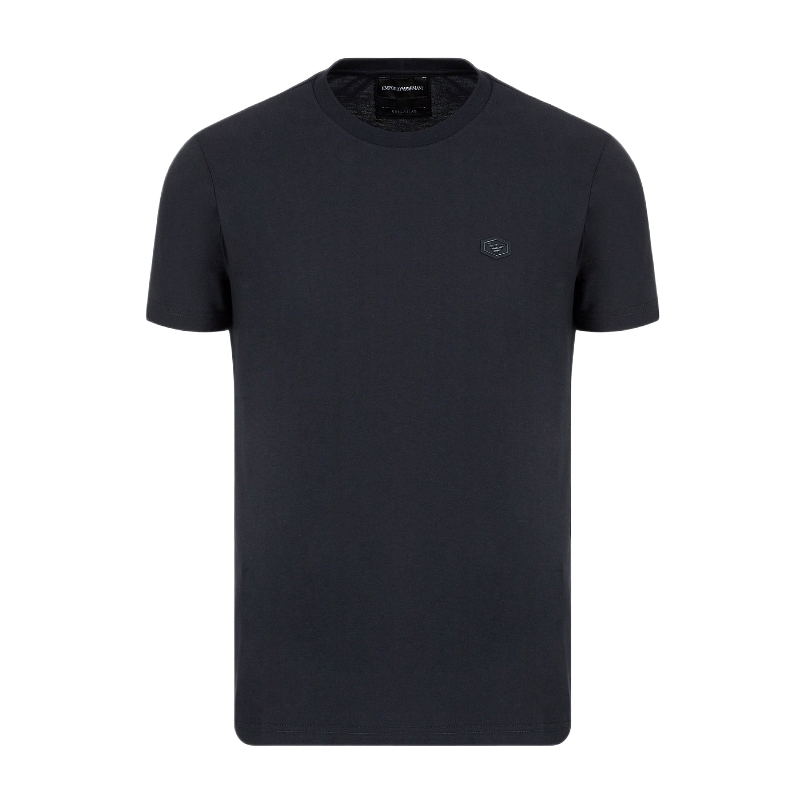 Emporio Armani Logo Patch T-Shirt - Navy Blue - Escape Menswear