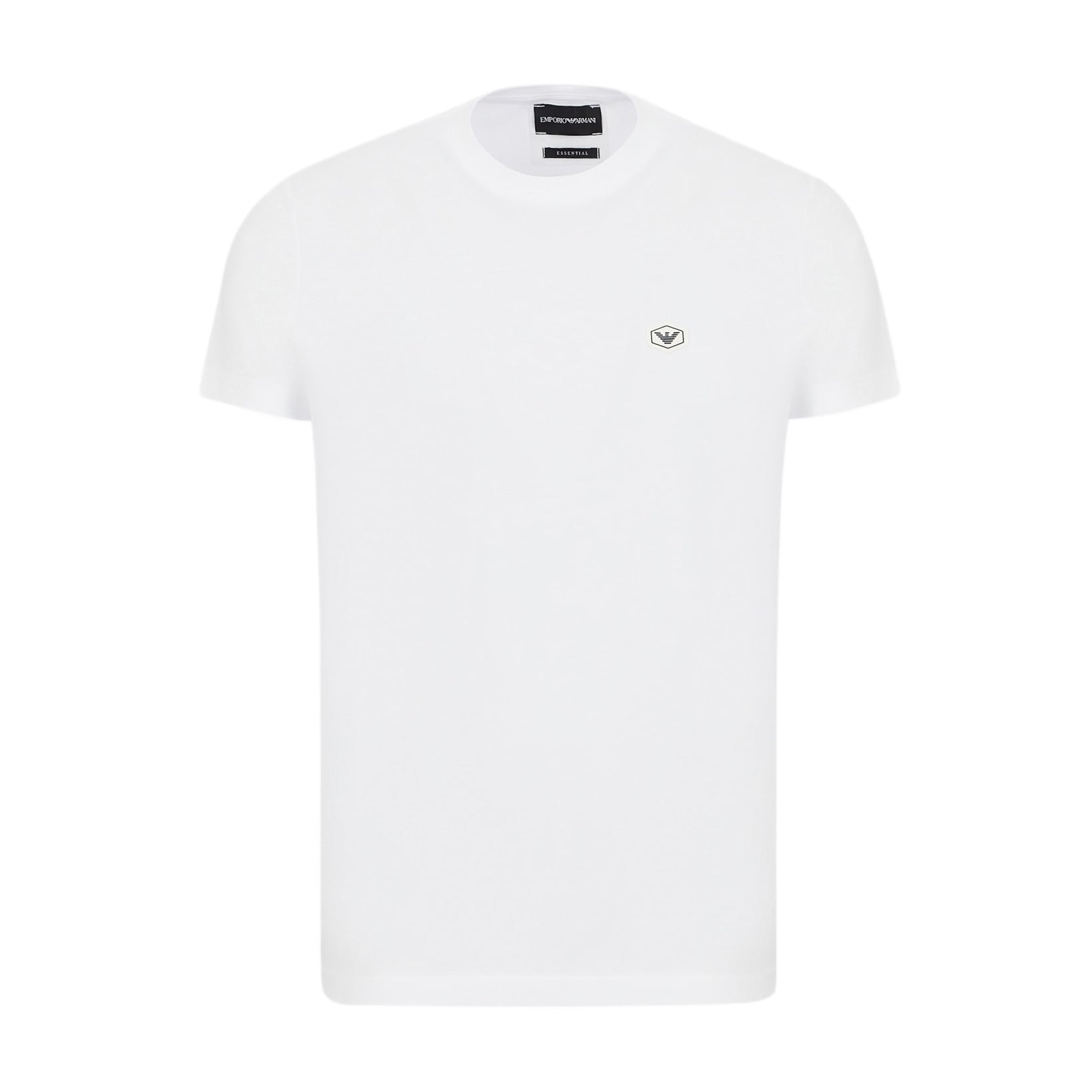 Emporio Armani Logo Patch T-Shirt - White - Escape Menswear