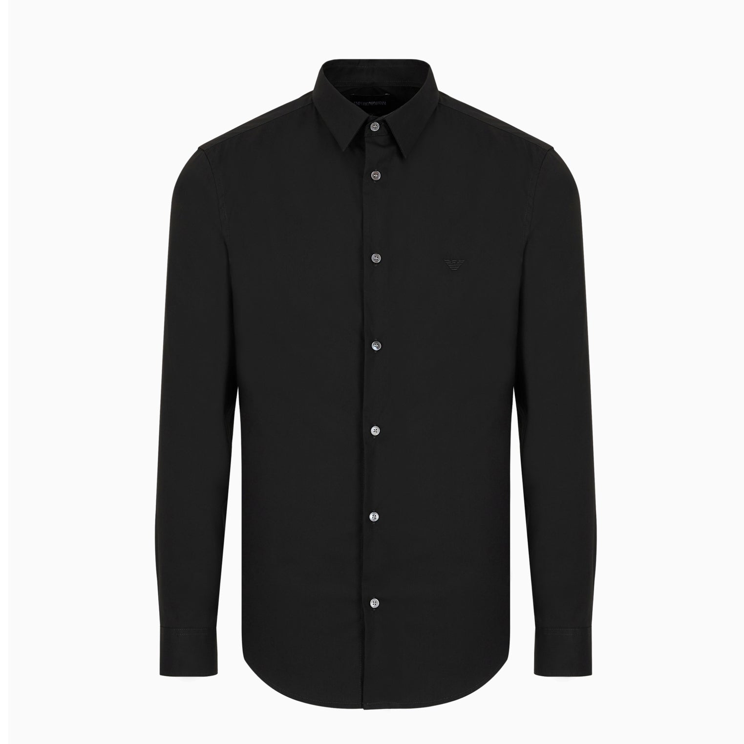Emporio Armani Long Sleeve Shirt - Black - Escape Menswear
