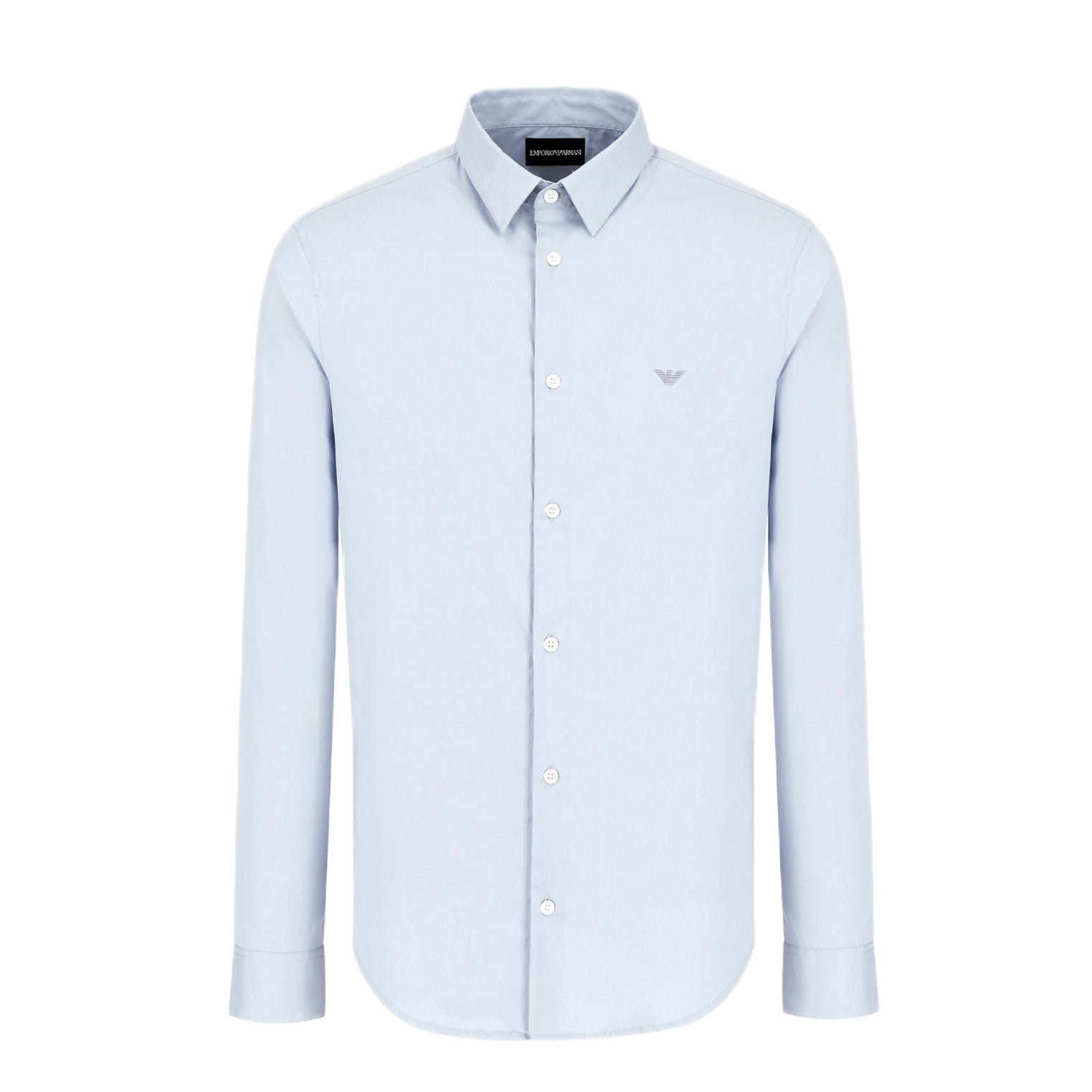 Emporio Armani Long Sleeve Shirt - Light Blue - Escape Menswear