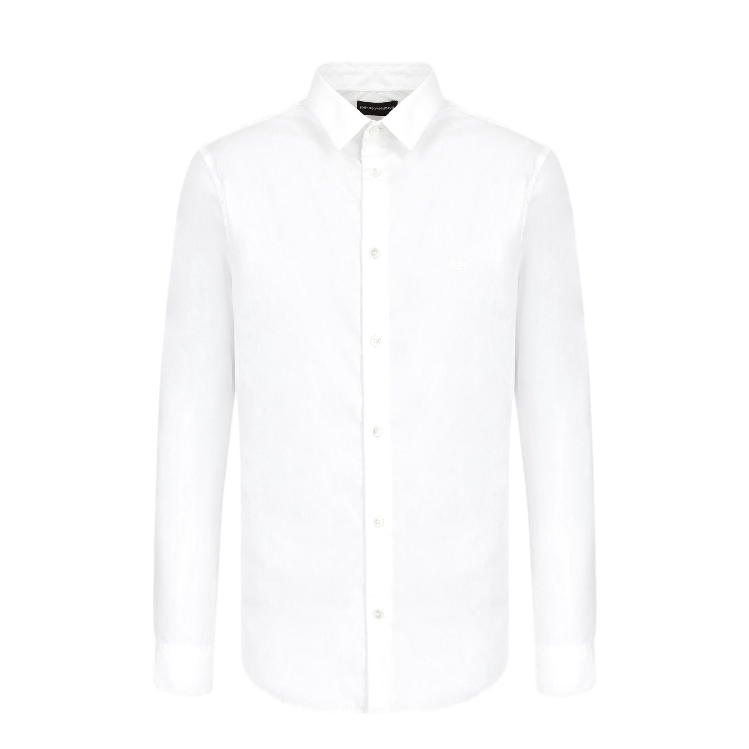 Emporio Armani Long Sleeve Shirt - White - Escape Menswear