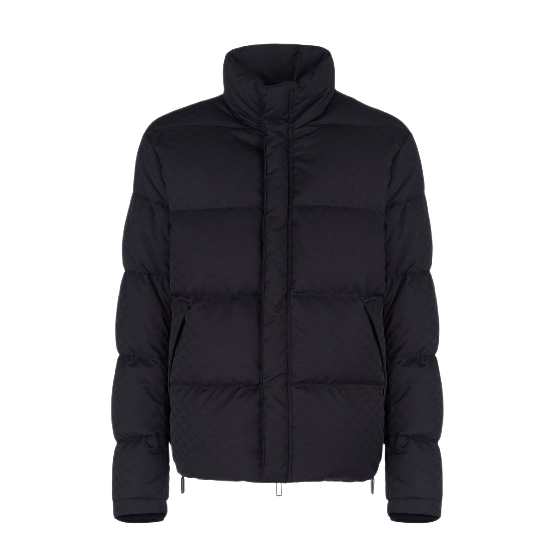 Emporio Armani Quilted Puffer Eagle Jacket - F046 Black - Escape Menswear