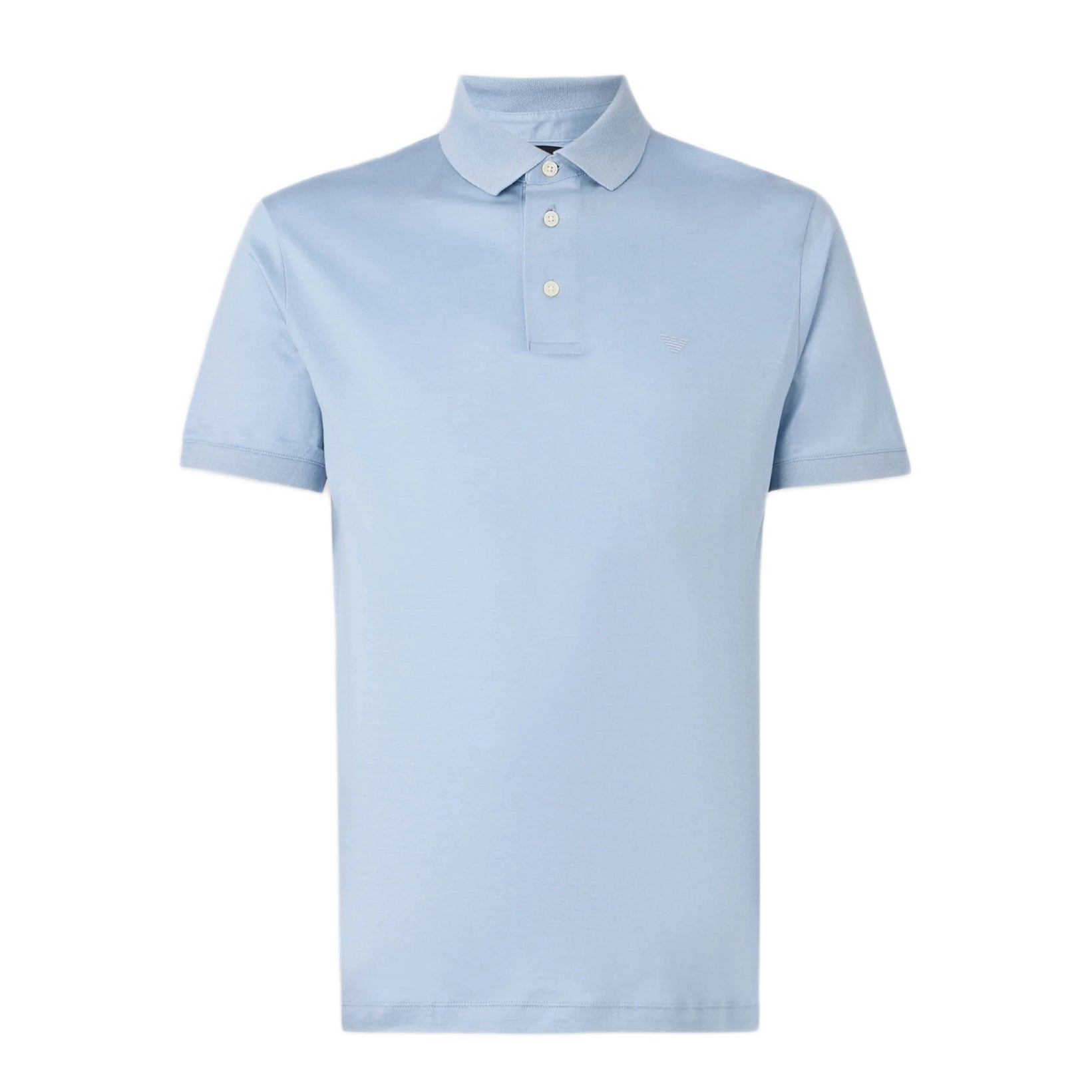 Emporio Armani Short Sleeve Jersey Polo - 378 Blue - Escape Menswear