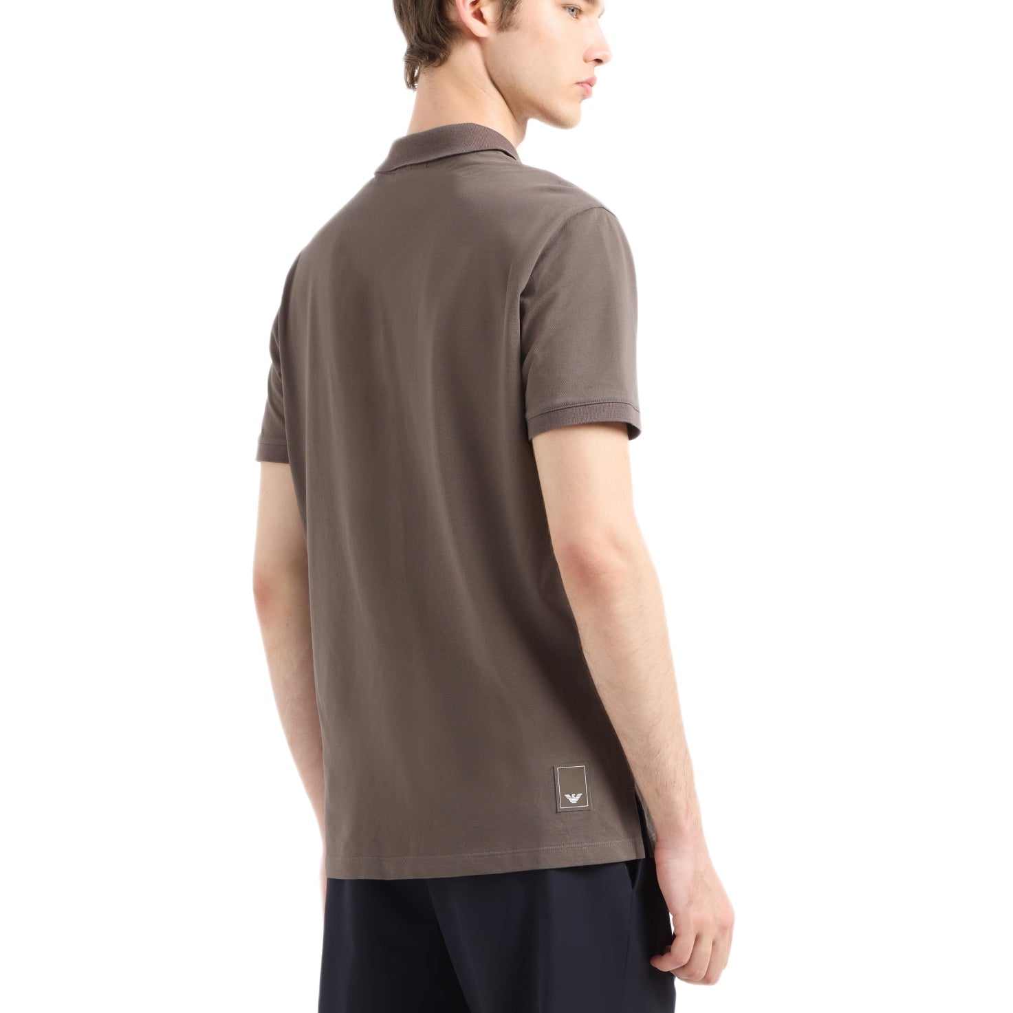 Emporio Armani Travel Essential Polo Shirt - Major Brown - Escape Menswear