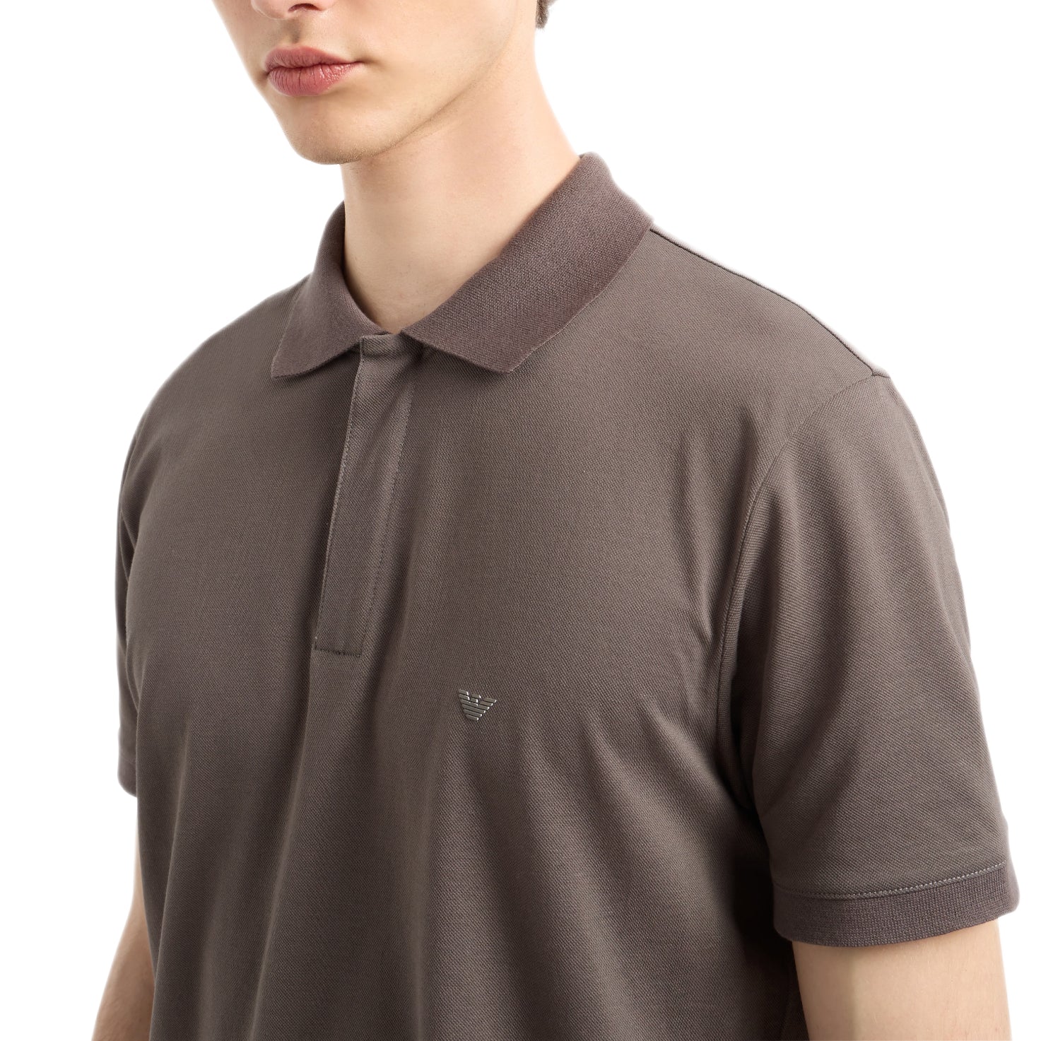 Emporio Armani Travel Essential Polo Shirt - Major Brown - Escape Menswear