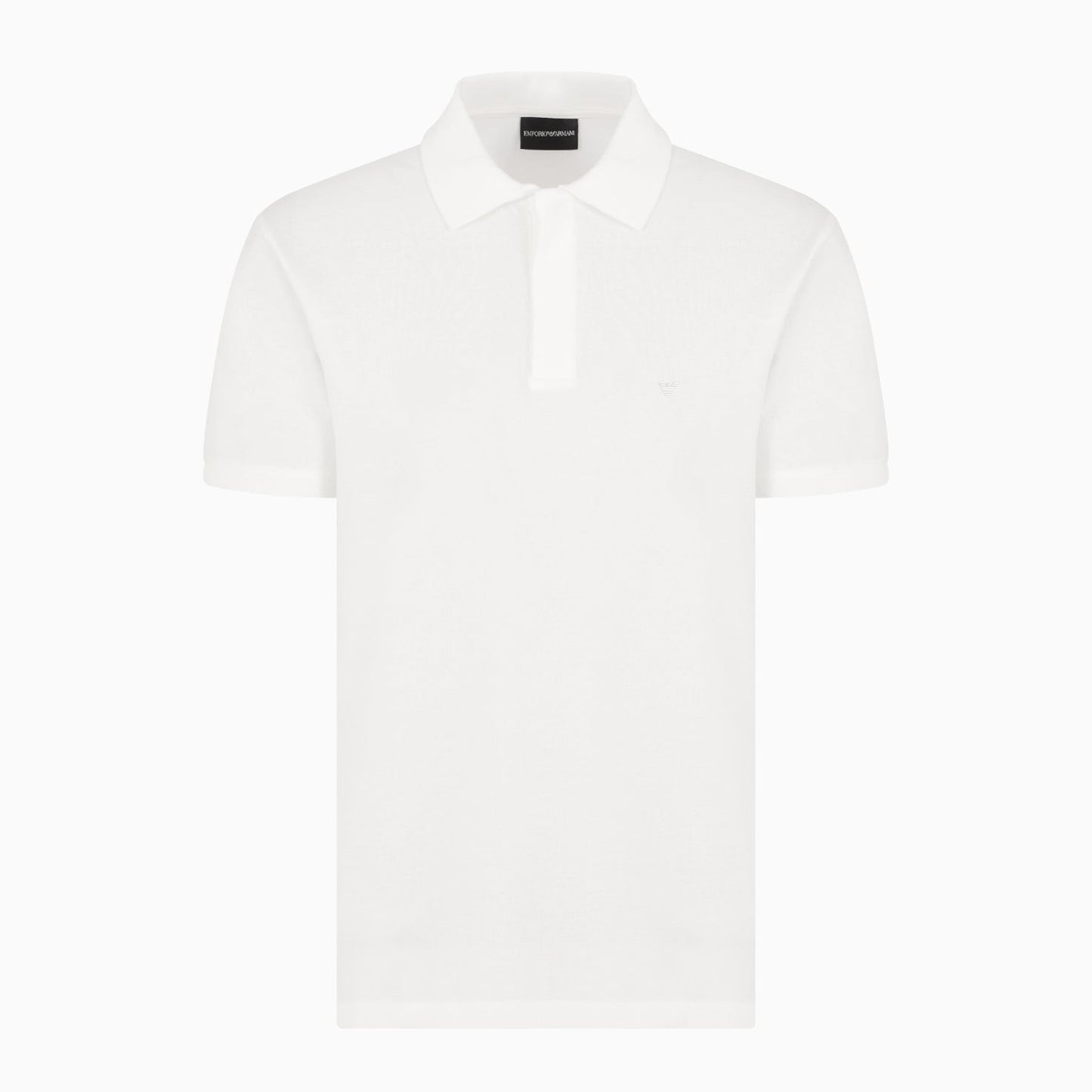 Emporio Armani Travel Essential Polo Shirt - Snow White - Escape Menswear