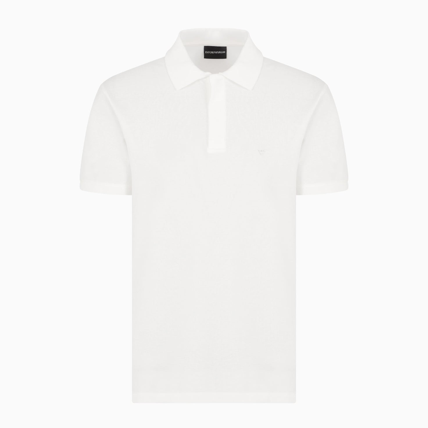 Emporio Armani Travel Essential Polo Shirt - Snow White - Escape Menswear