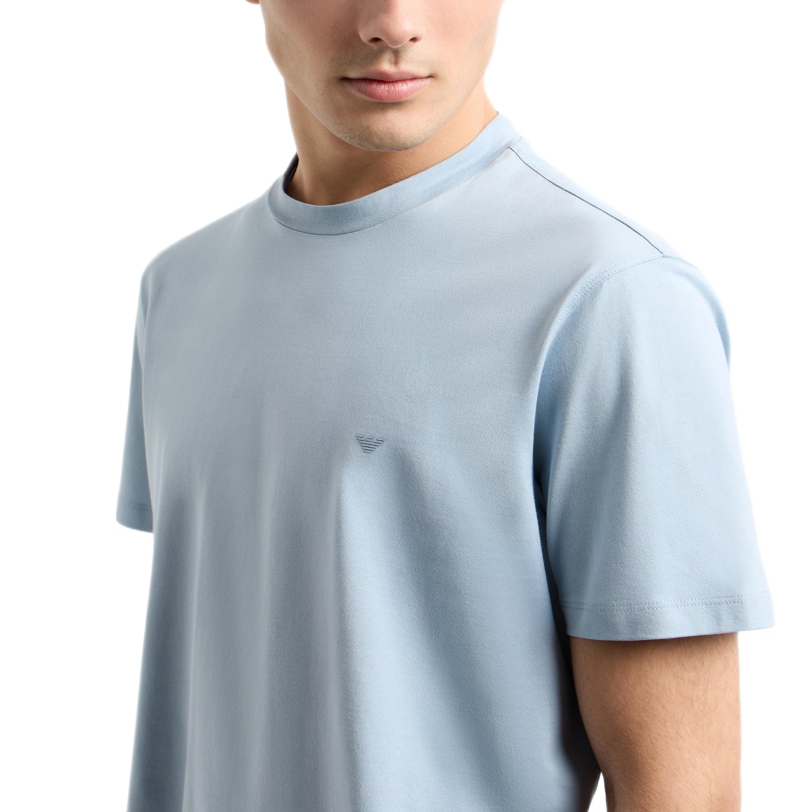 Emporio Armani Travel Essential T-Shirt - Pearl Blue - Escape Menswear