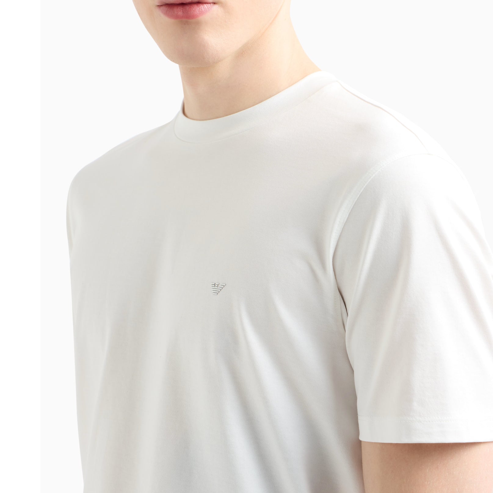 Emporio Armani Travel Essential T-Shirt - Snow White - Escape Menswear