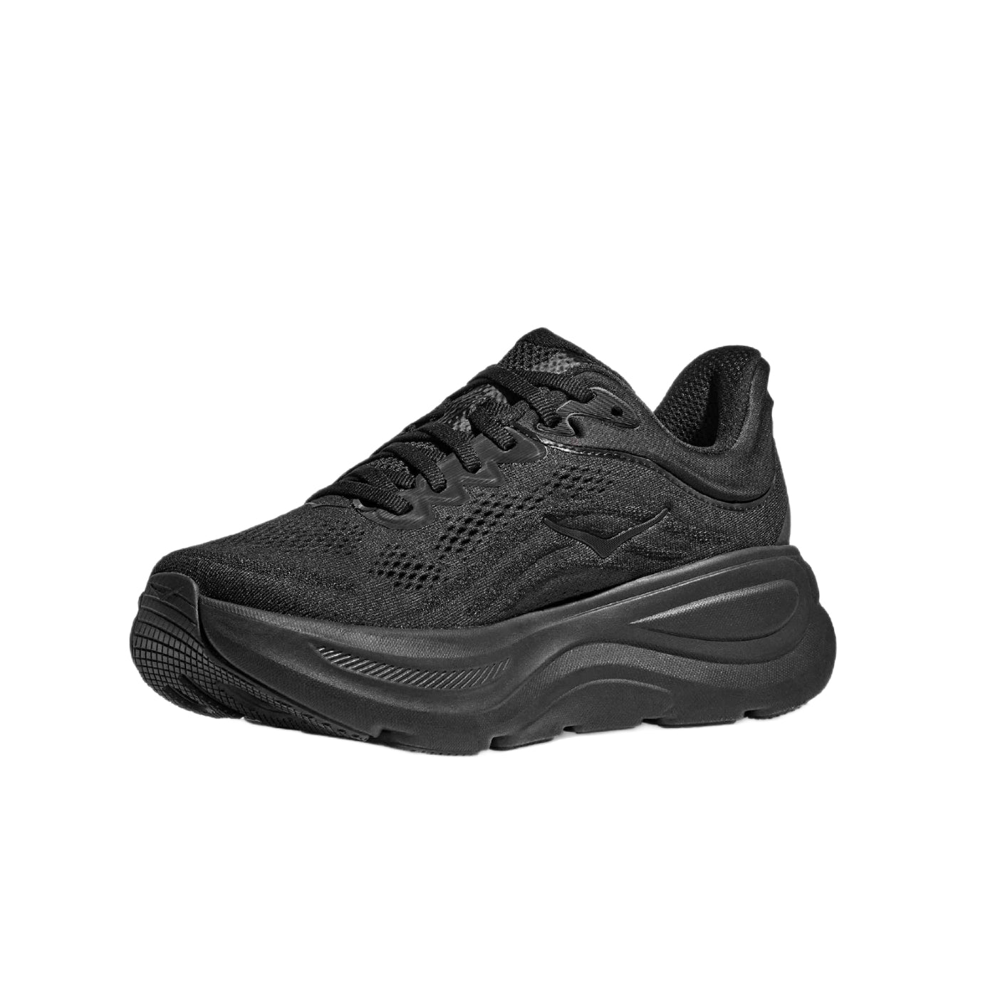 Hoka Bondi 9 Road Running Shoes - Black/Black - Escape Menswear