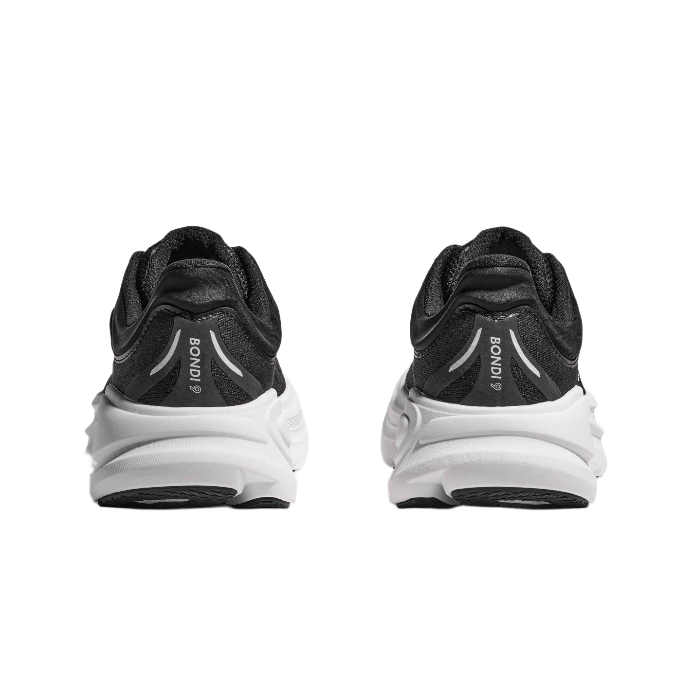 Hoka Bondi 9 Road Running Shoes - Black/White - Escape Menswear