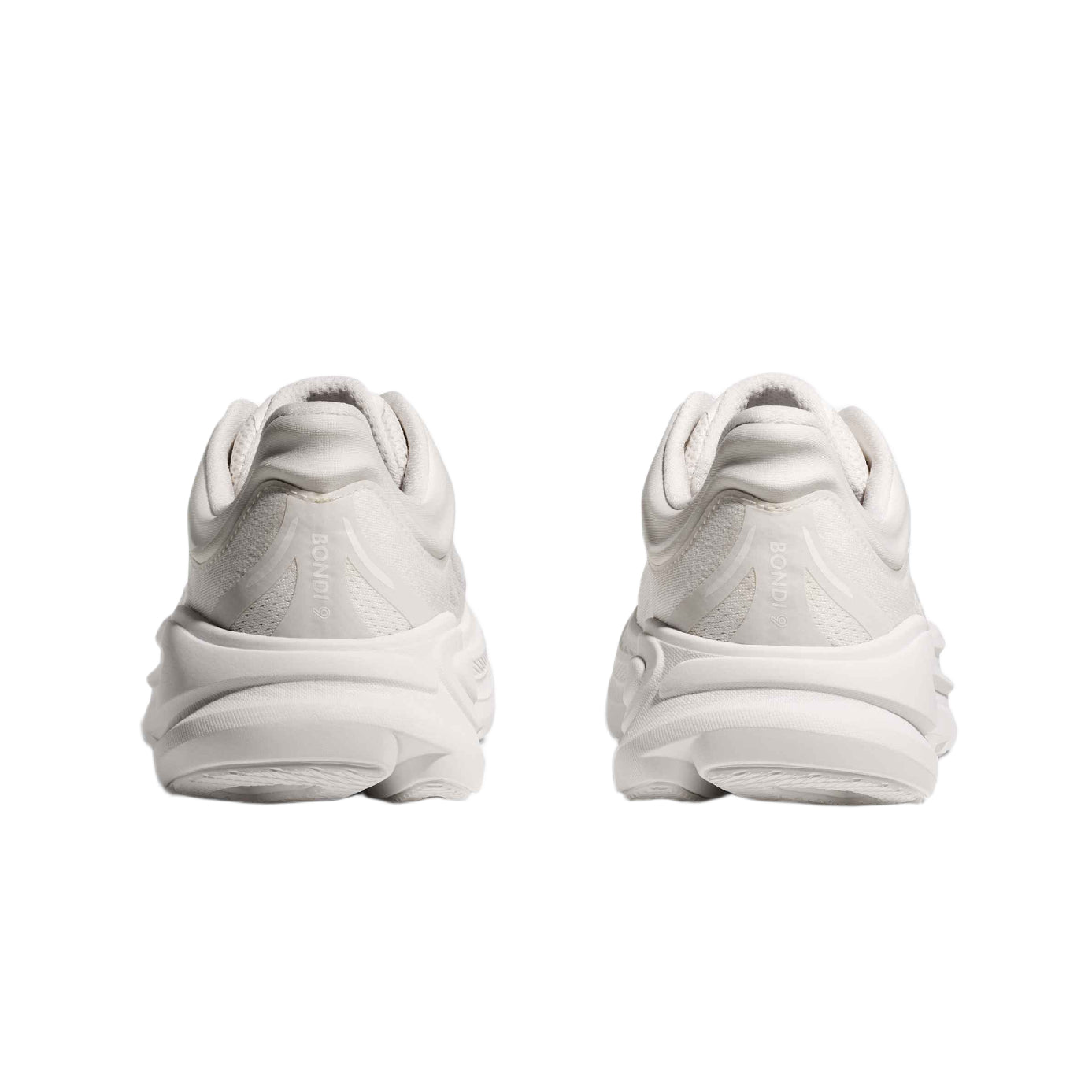 Hoka Bondi 9 Road Running Shoes - White/White - Escape Menswear