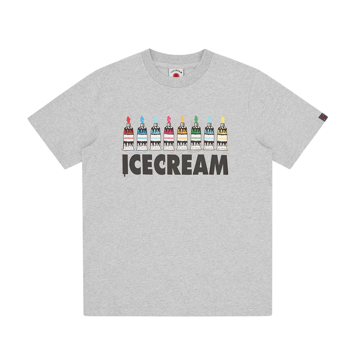 Ice Cream Art Supplies T-Shirt - Heather Grey - Escape Menswear