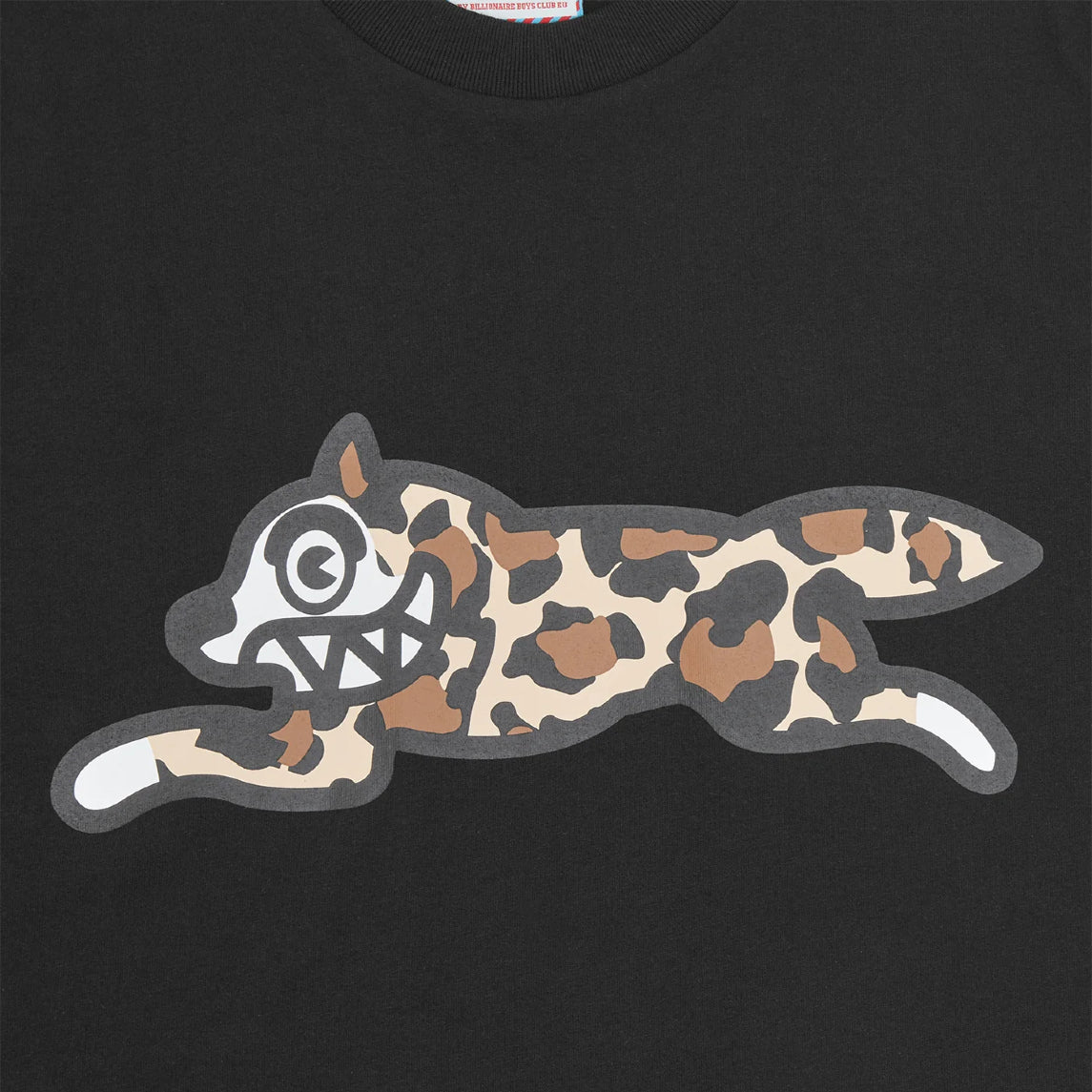 Ice Cream Camo Running Dog T-Shirt - Black - Escape Menswear