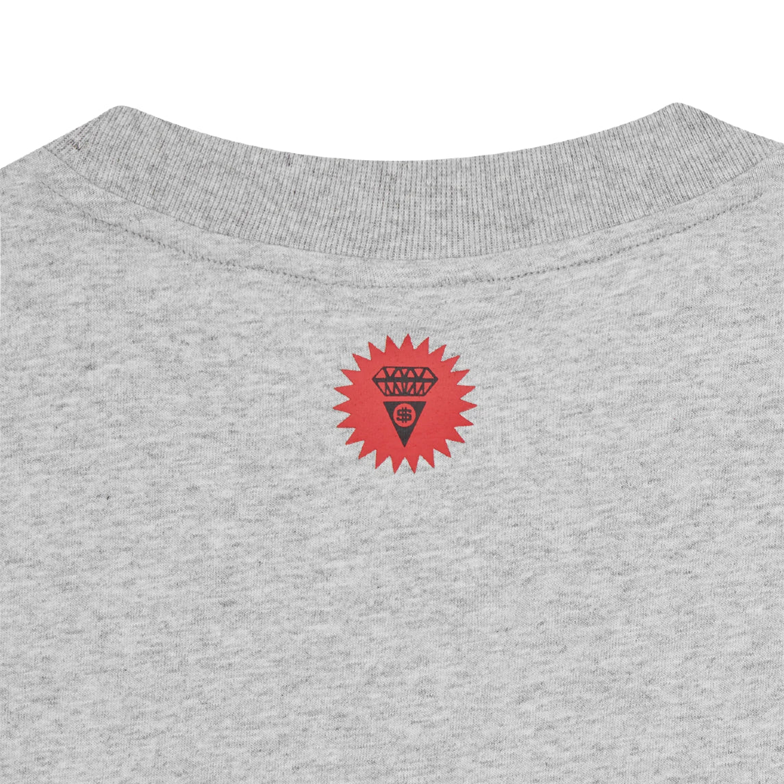 Ice Cream Camo Running Dog T-Shirt - Heather Grey - Escape Menswear