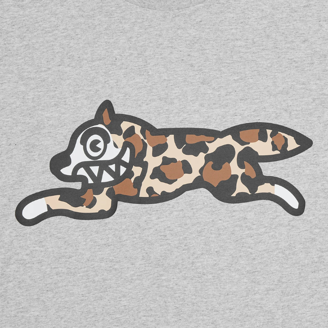 Ice Cream Camo Running Dog T-Shirt - Heather Grey - Escape Menswear