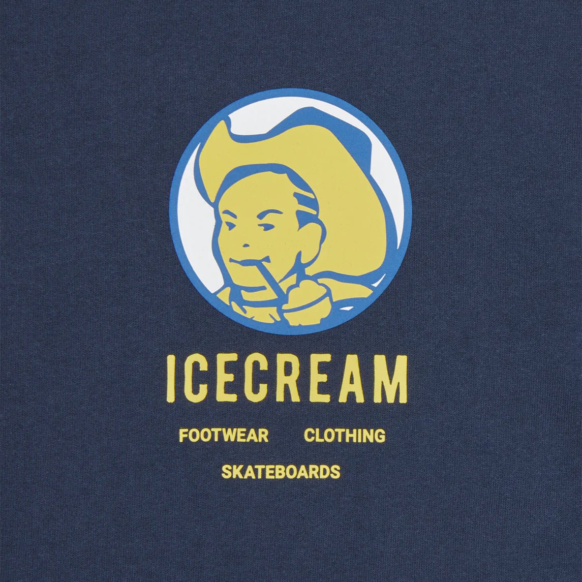 Ice Cream Cowboy T-Shirt - Navy - Escape Menswear