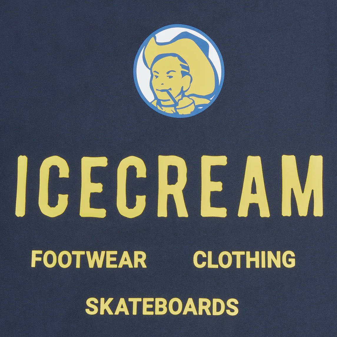 Ice Cream Cowboy T-Shirt - Navy - Escape Menswear