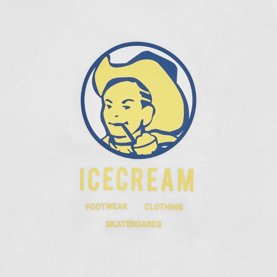 Ice Cream Cowboy T-Shirt - White - Escape Menswear