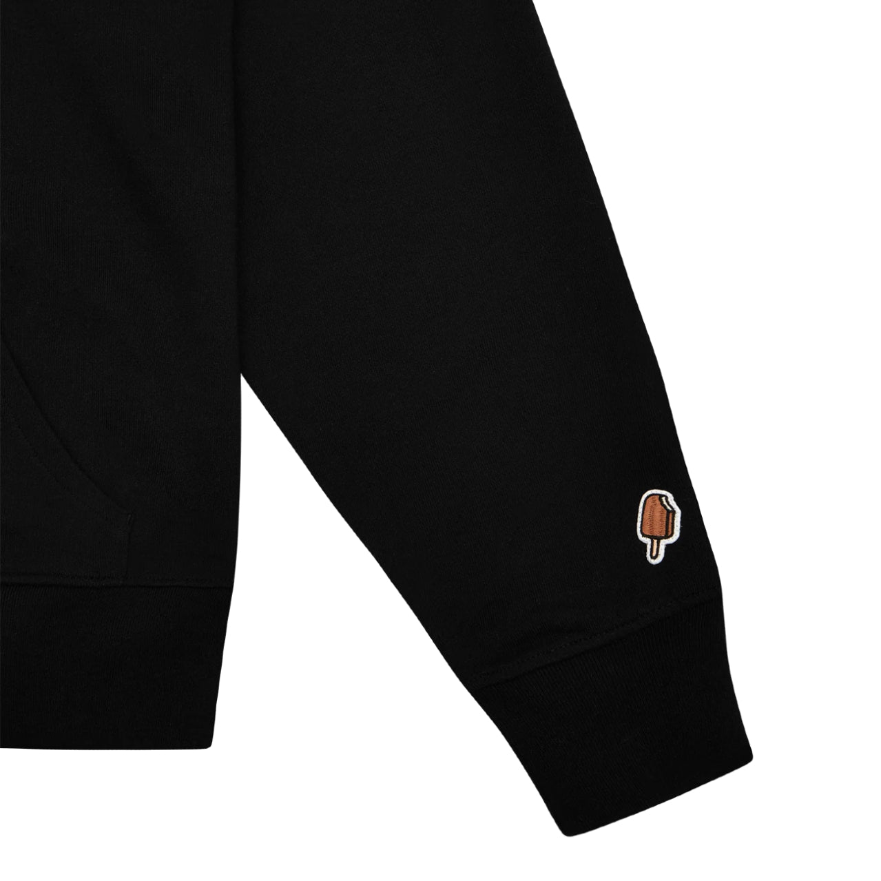 Ice Cream Red Running Dog Hoodie - Black - Escape Menswear