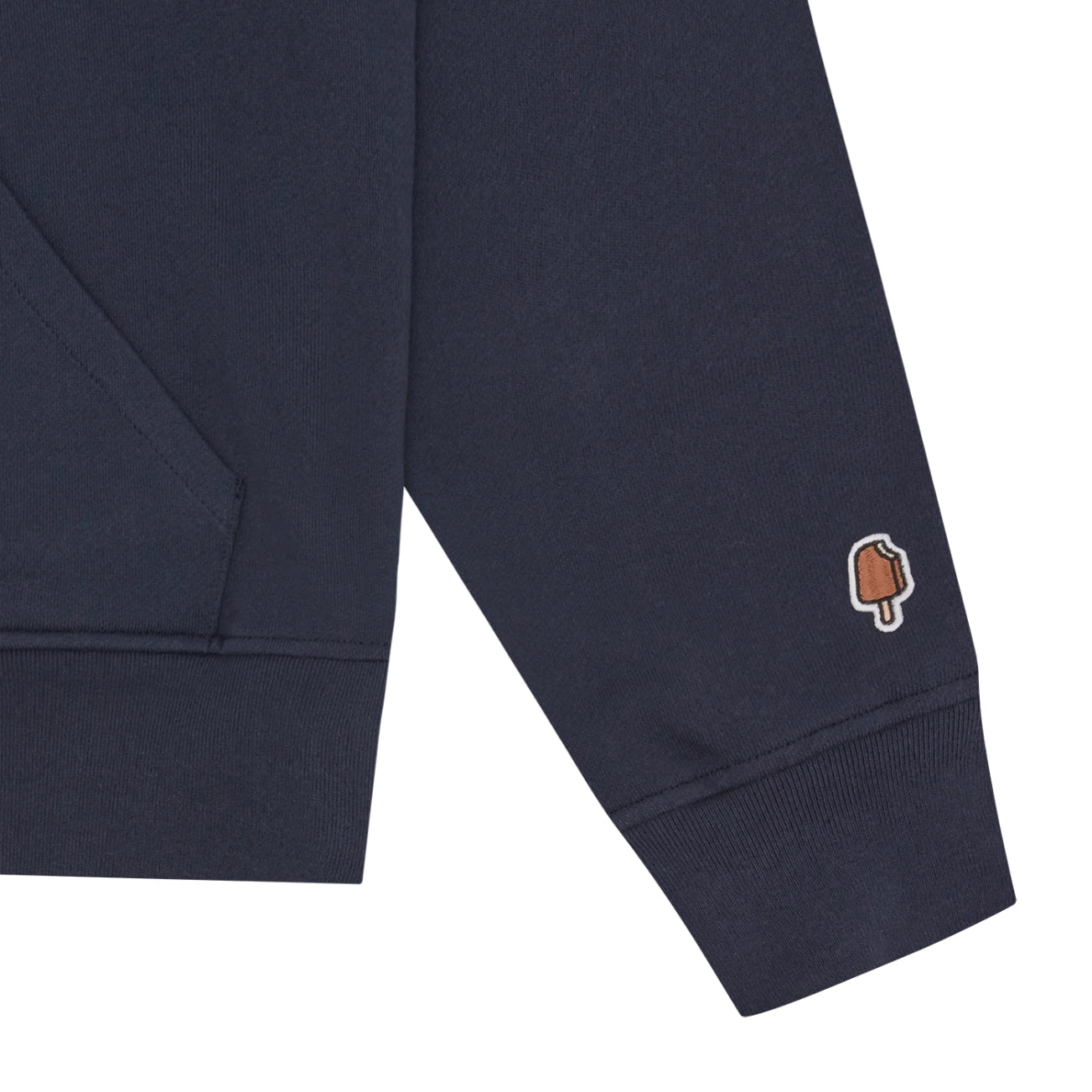 Ice Cream Red Running Dog Hoodie - Navy - Escape Menswear