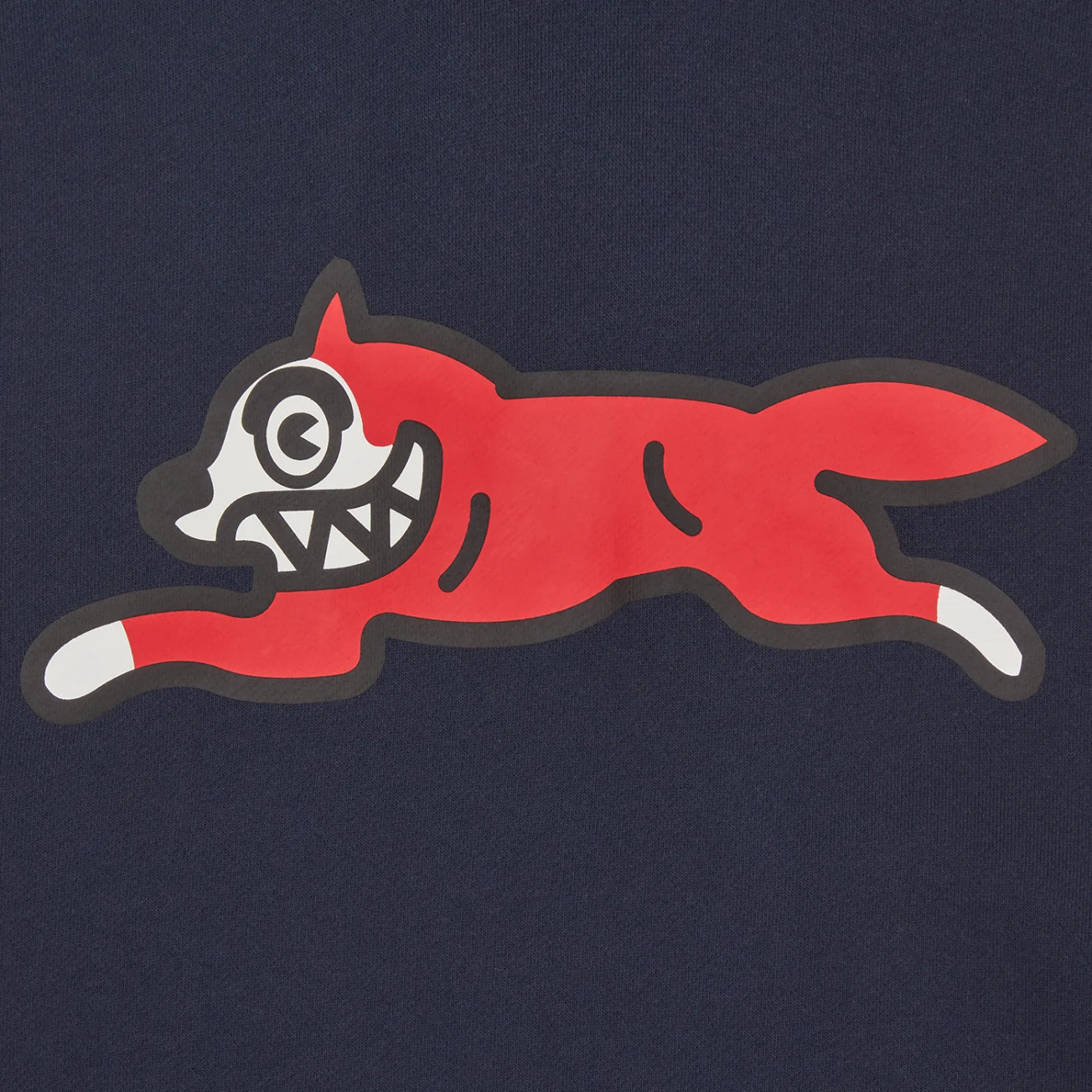 Ice Cream Red Running Dog Hoodie - Navy - Escape Menswear