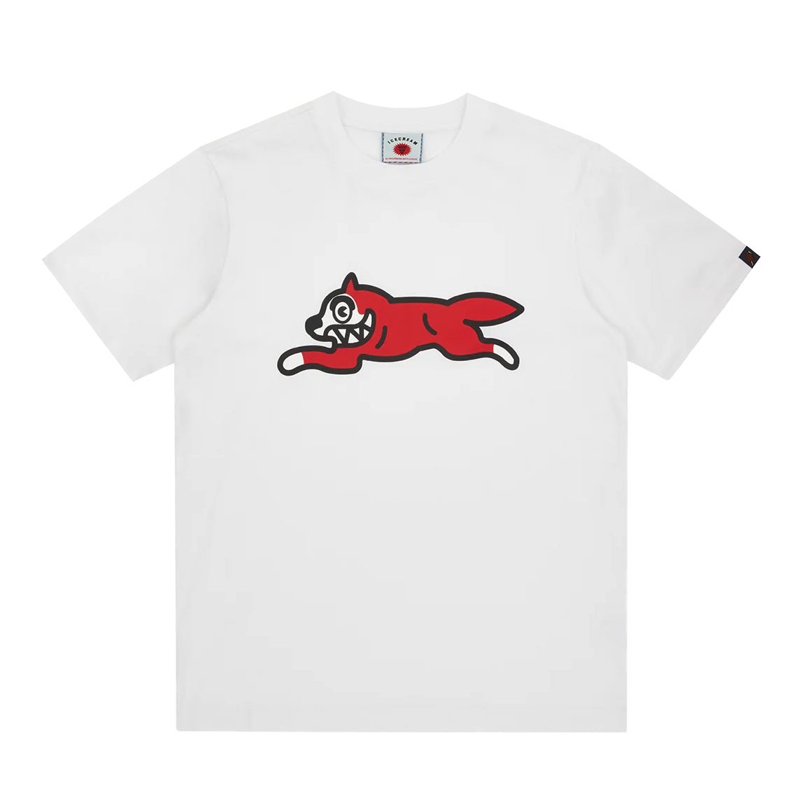 Ice Cream Red Running Dog T-Shirt - White - Escape Menswear