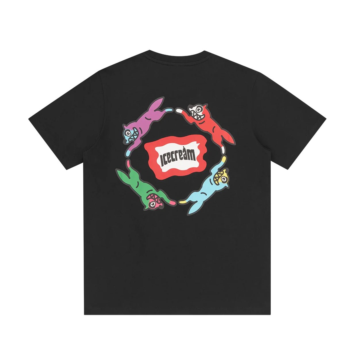 Ice Cream Roundabout T-Shirt - Black - Escape Menswear