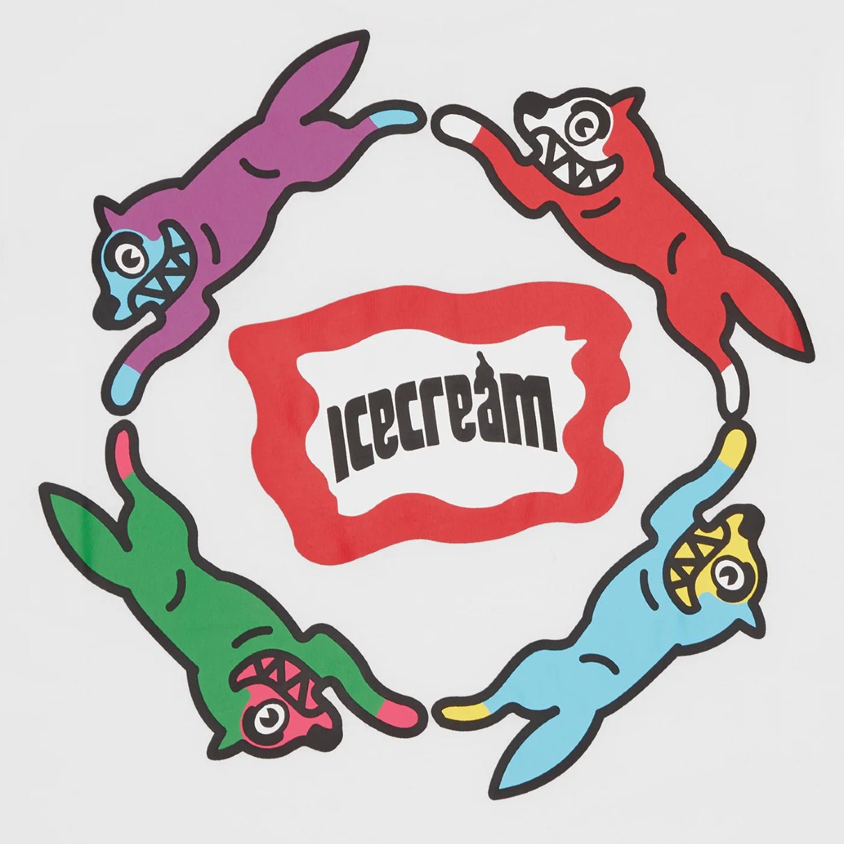 Ice Cream Roundabout T-Shirt - White - Escape Menswear