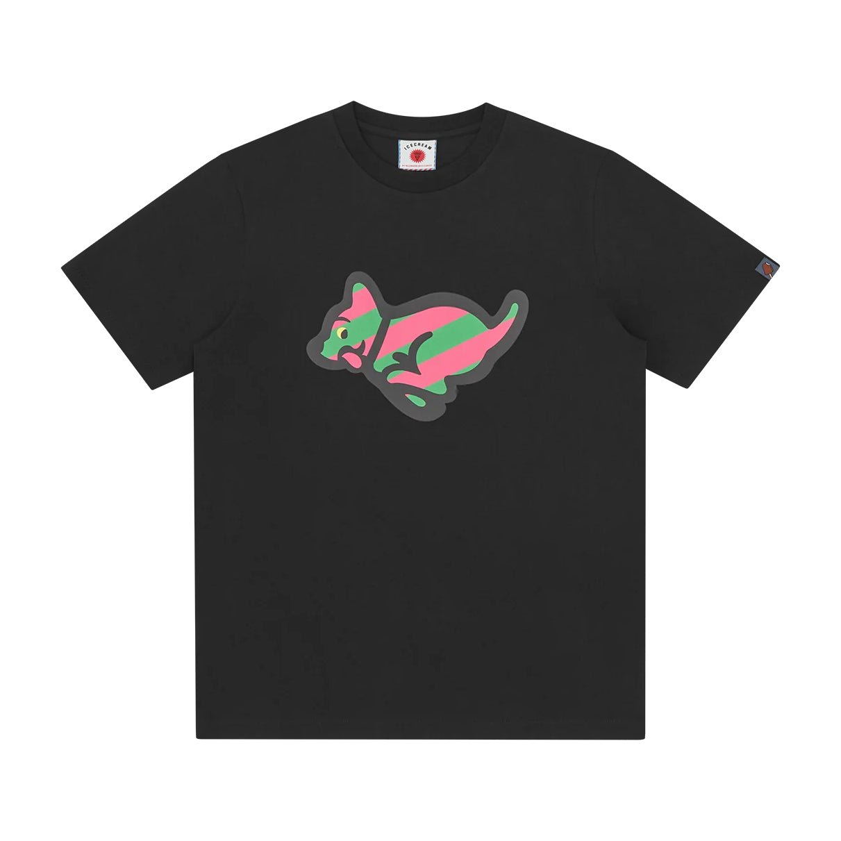 Ice Cream Running Puppy T-Shirt - Black - Escape Menswear