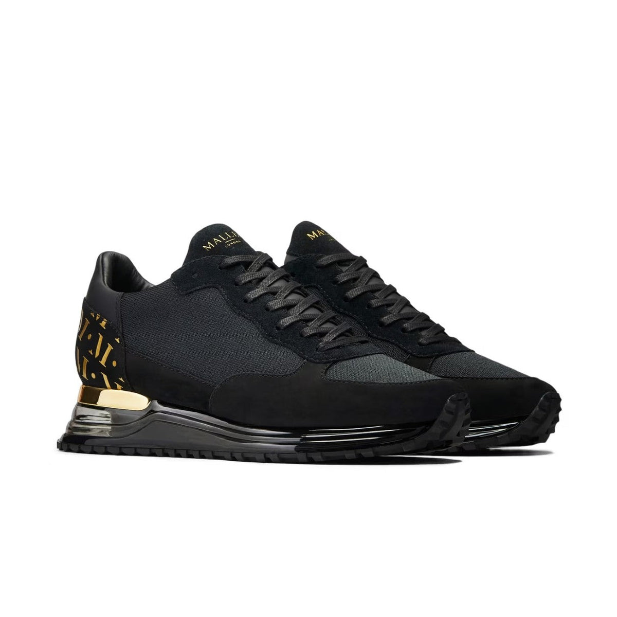Mallet Popham Gas Trainers - Black/Gold - Escape Menswear