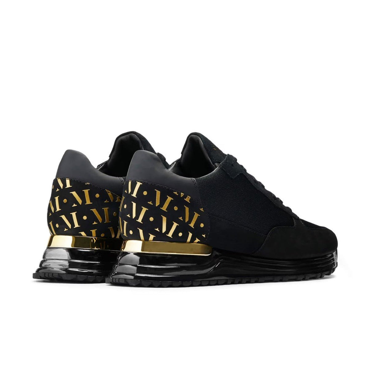 Mallet Popham Gas Trainers - Black/Gold - Escape Menswear