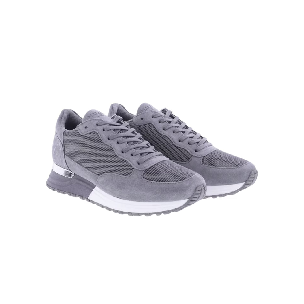 Mallet Popham Suede Shoes - Grey Suede - Escape Menswear
