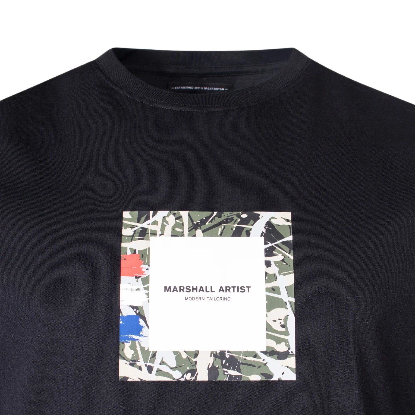 Marshall Artist Adored Box Logo T-Shirt - 001 Black - Escape Menswear