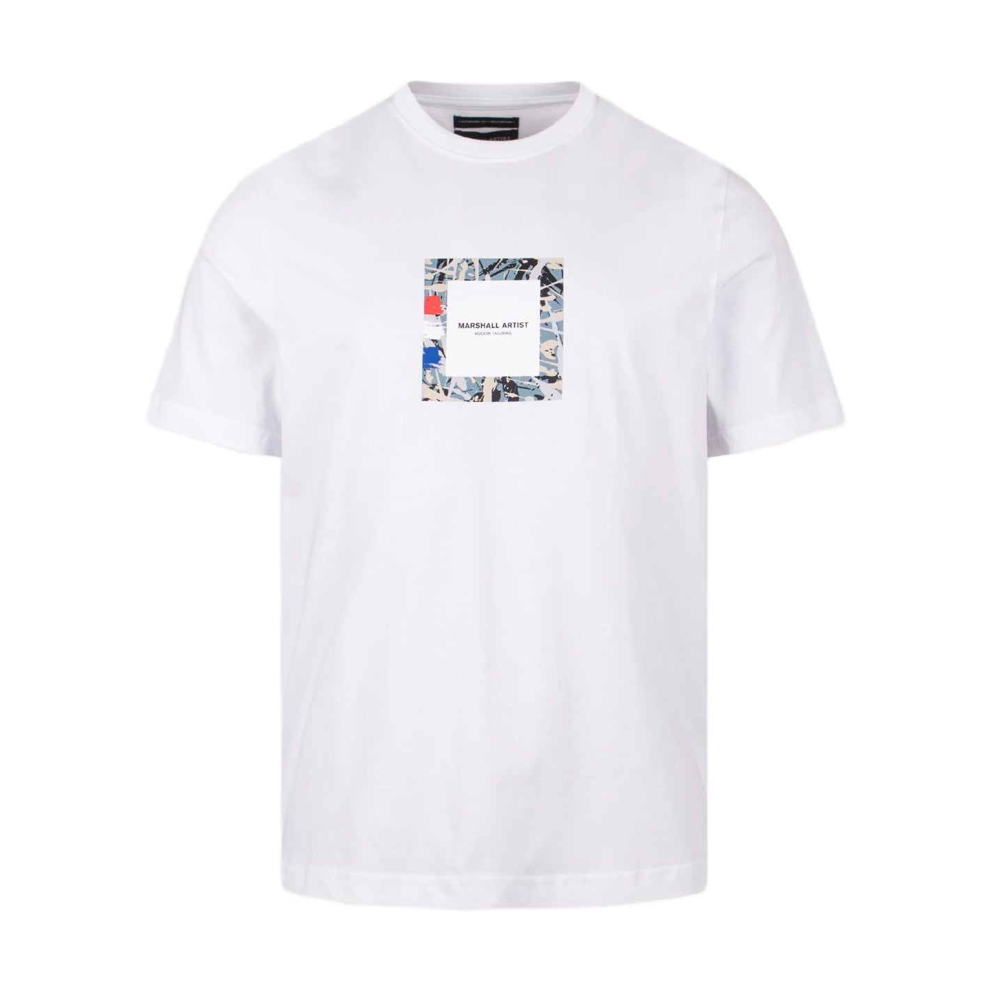 Marshall Artist Adored Box Logo T-Shirt - 002 White - Escape Menswear