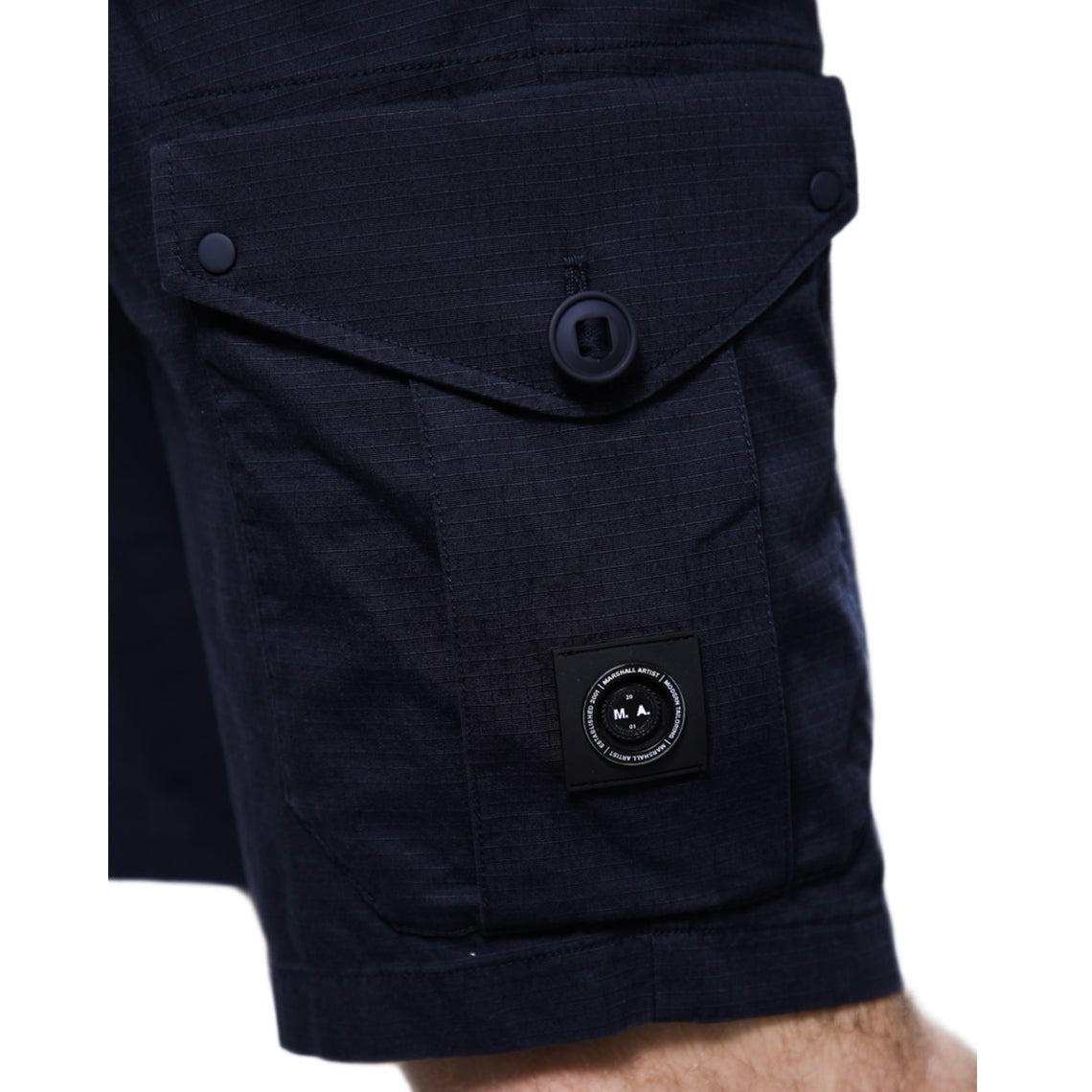Marshall Artist Ainsdale Cargo Shorts - 003 Navy - Escape Menswear