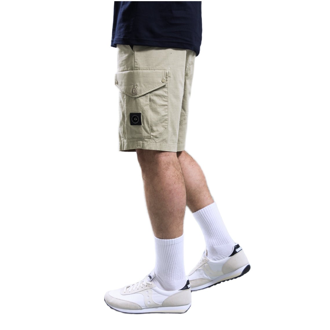 Marshall Artist Ainsdale Cargo Shorts - 043 Stone - Escape Menswear