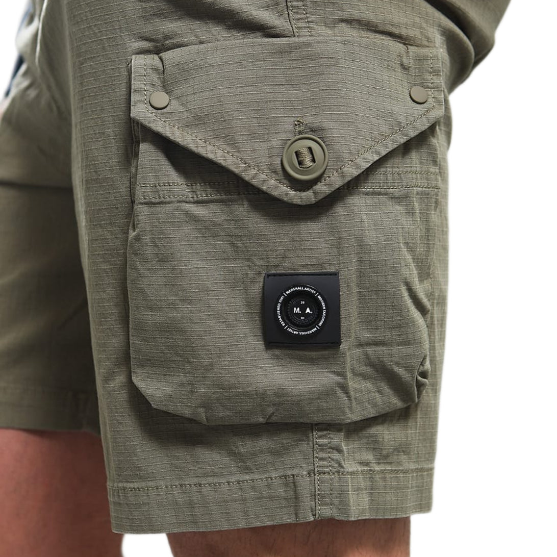 Marshall Artist Arniston Cargo Short - 005 Khaki - Escape Menswear