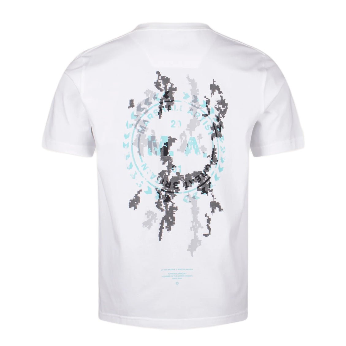 Marshall Artist Camo Erosion T-Shirt - 002 White - Escape Menswear