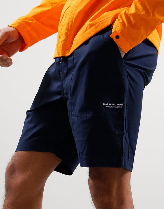 Marshall Artist Gaberdine Shorts - Navy - Escape Menswear