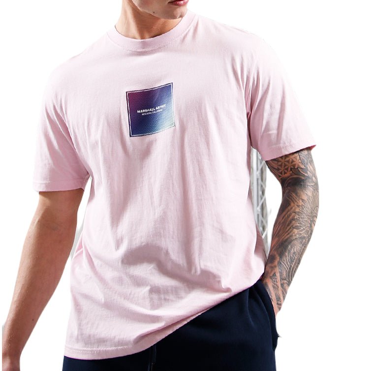 Marshall Artist Linear Box T-Shirt - Pink - Escape Menswear