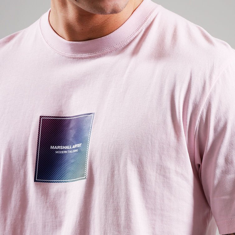 Marshall Artist Linear Box T-Shirt - Pink - Escape Menswear