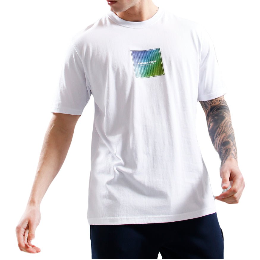 Marshall Artist Linear Box T-Shirt - White - Escape Menswear