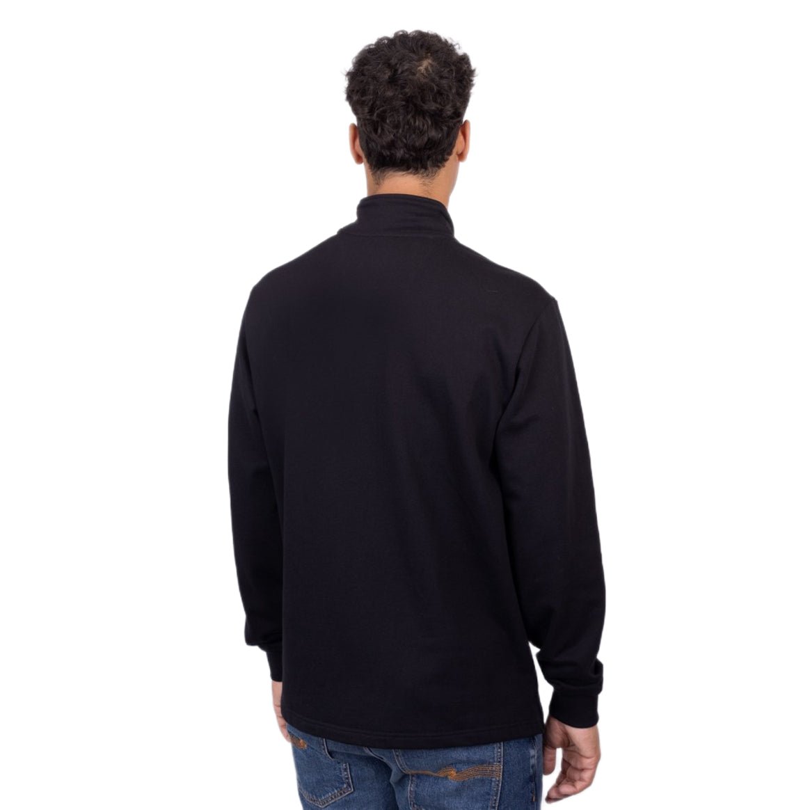 Marshall Artist Microsphere ¼ Zip Sweatshirt - 001 Black - Escape Menswear