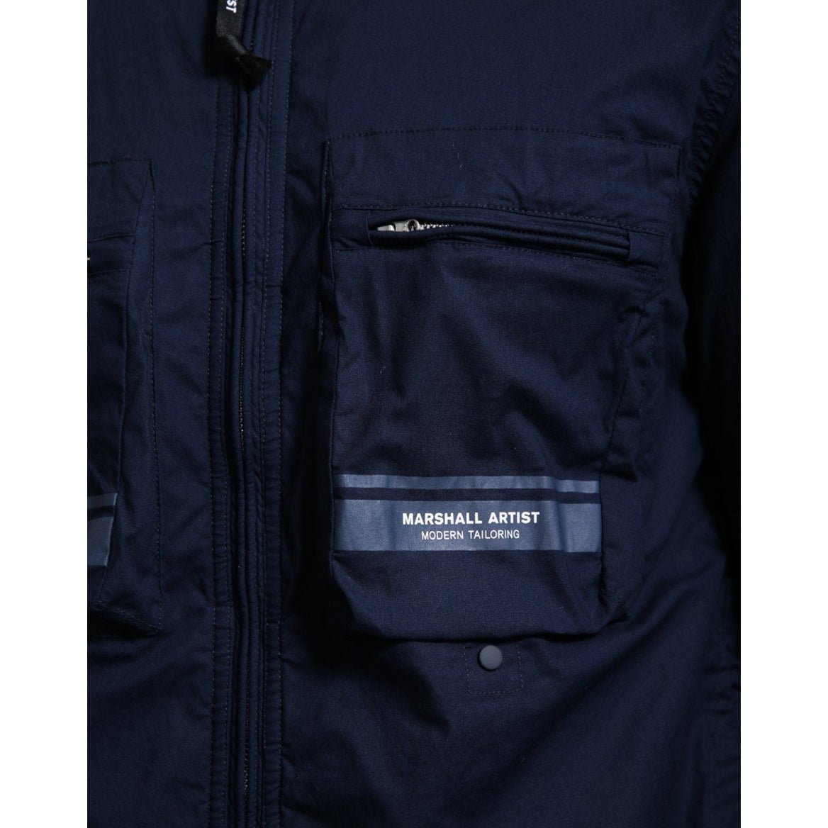Marshall Artist Seafield Overshirt - 003 Navy - Escape Menswear