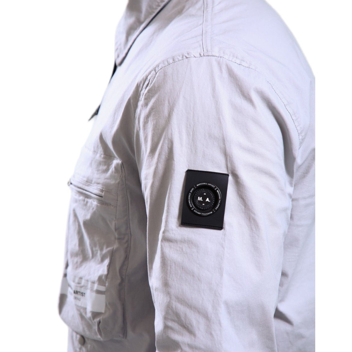 Marshall Artist Seafield Overshirt - 101 Harbour Grey - Escape Menswear