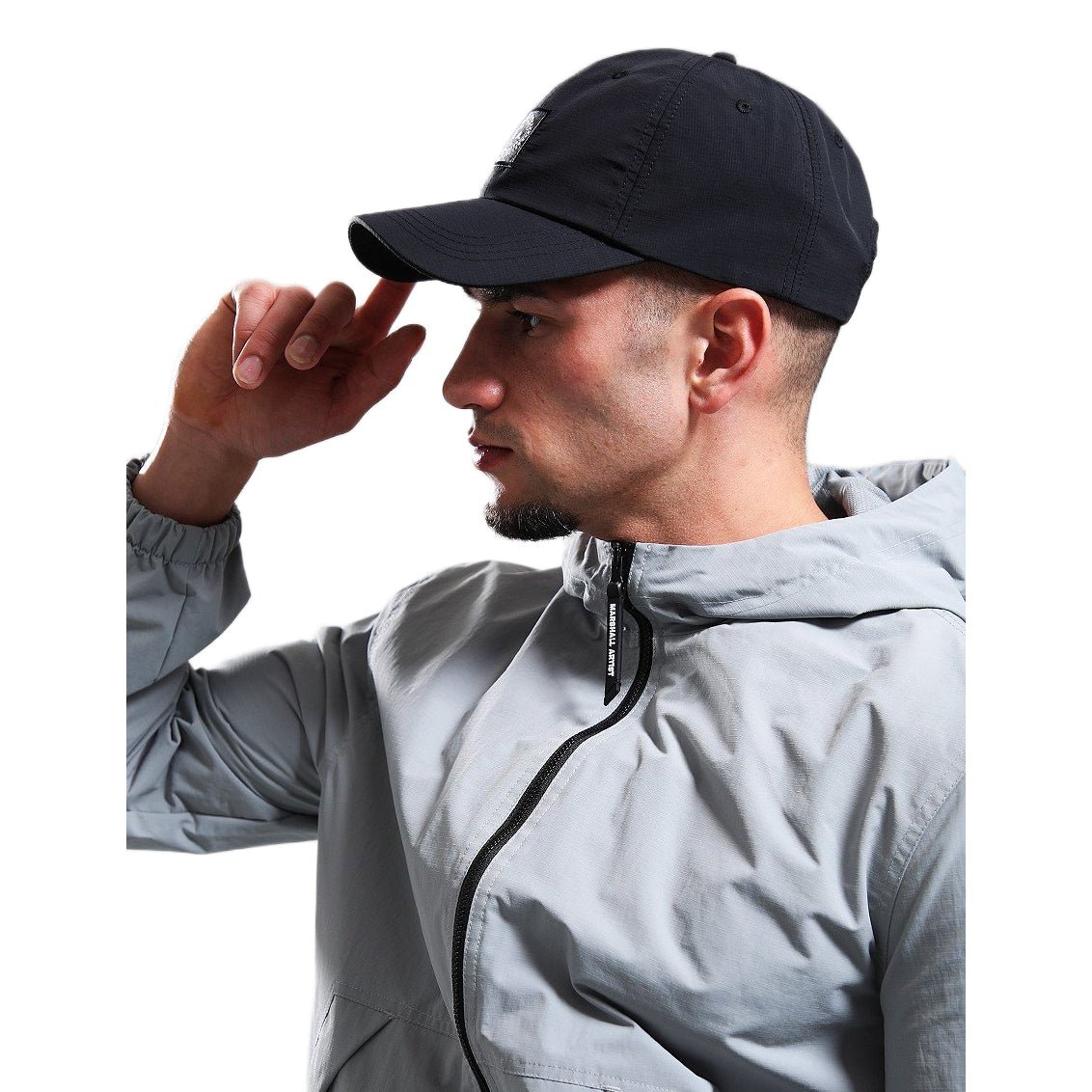 Marshall Artist Woven Badge Cap - 001 Black - Escape Menswear