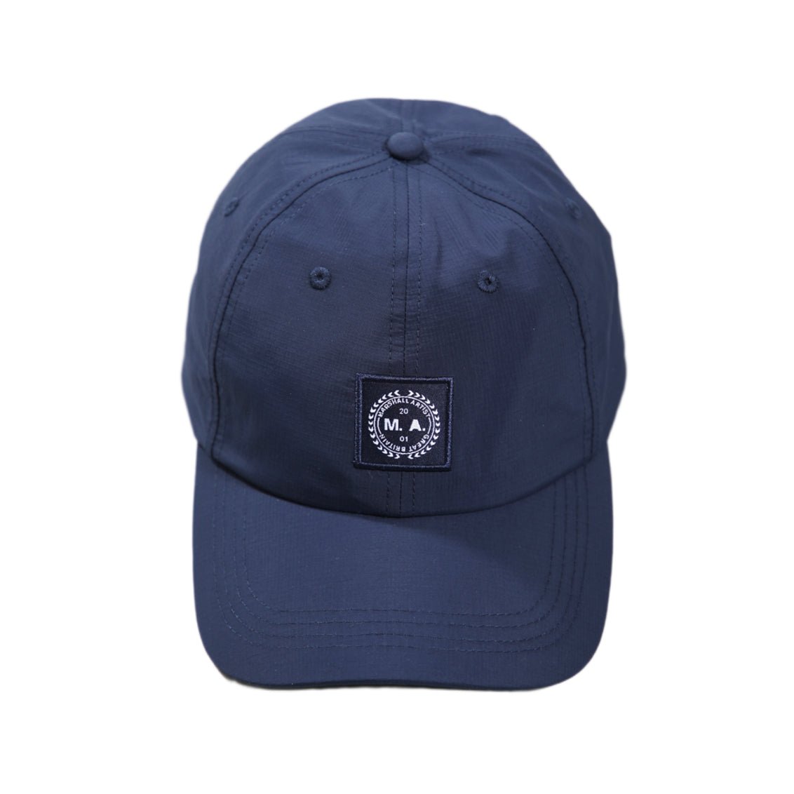 Marshall Artist Woven Badge Cap - 003 Navy - Escape Menswear
