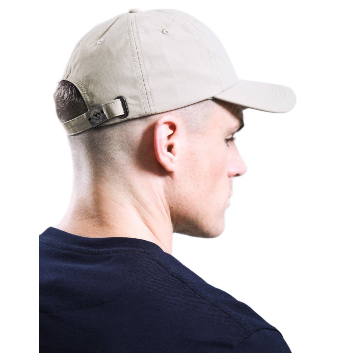 Marshall Artist Woven Badge Cap - 043 Stone - Escape Menswear
