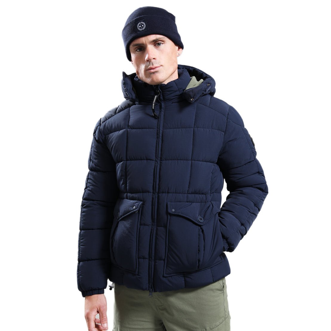Marshall Artist Yokun Bubble Jacket - 003 Navy - Escape Menswear